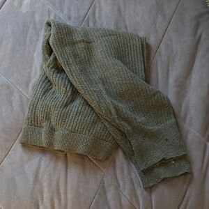 Cozy Ribbed Pants in Olive Green